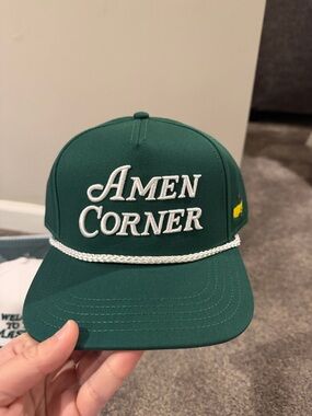 Masters Amen Corner Green Rope Trucker Hat